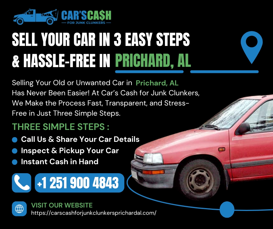 Sell Your Car in 3 Easy Steps in Prichard, AL